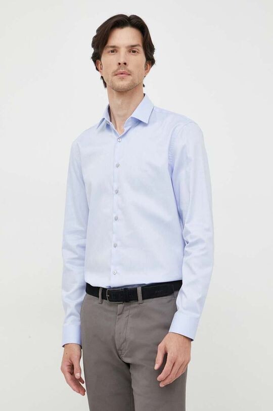 

Хлопковая рубашка Calvin Klein, синий