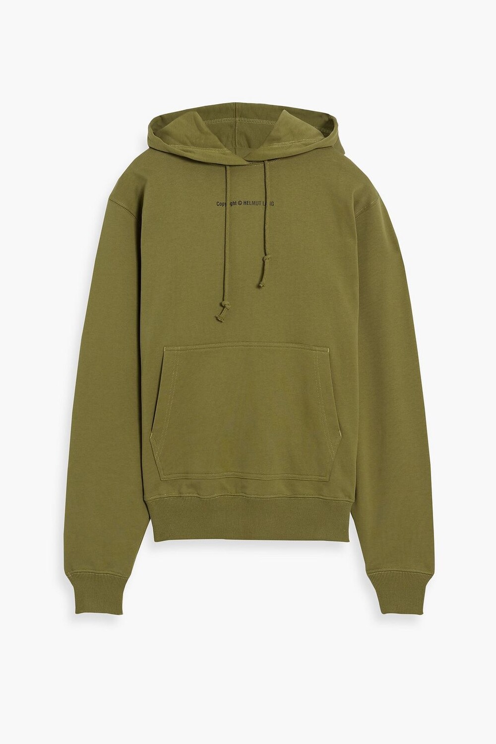 

Толстовка из французской махровой ткани с принтом HELMUT LANG, зеленый