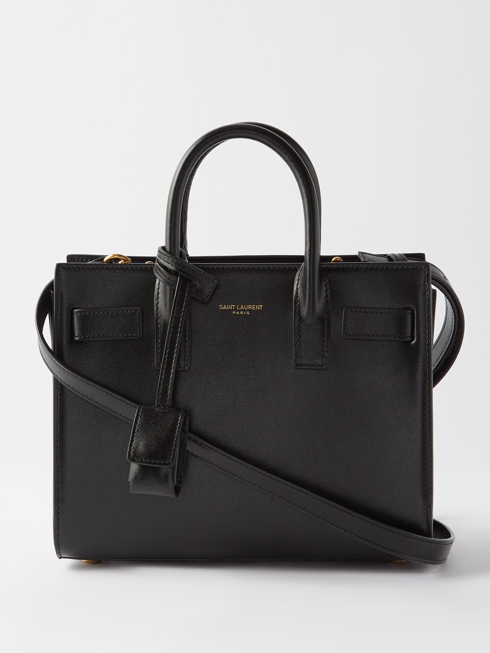 

Сумка sac de jour из нанокожи Saint Laurent, черный