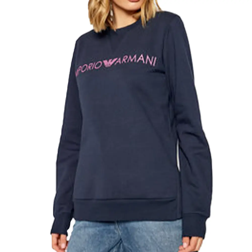 

Толстовка с классическим логотипом Emporio Armani, синий