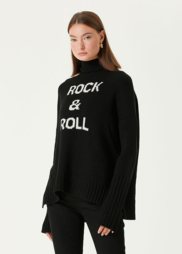 

Шерстяной свитер в стиле рок-н-ролл Zadig&Voltaire, черный