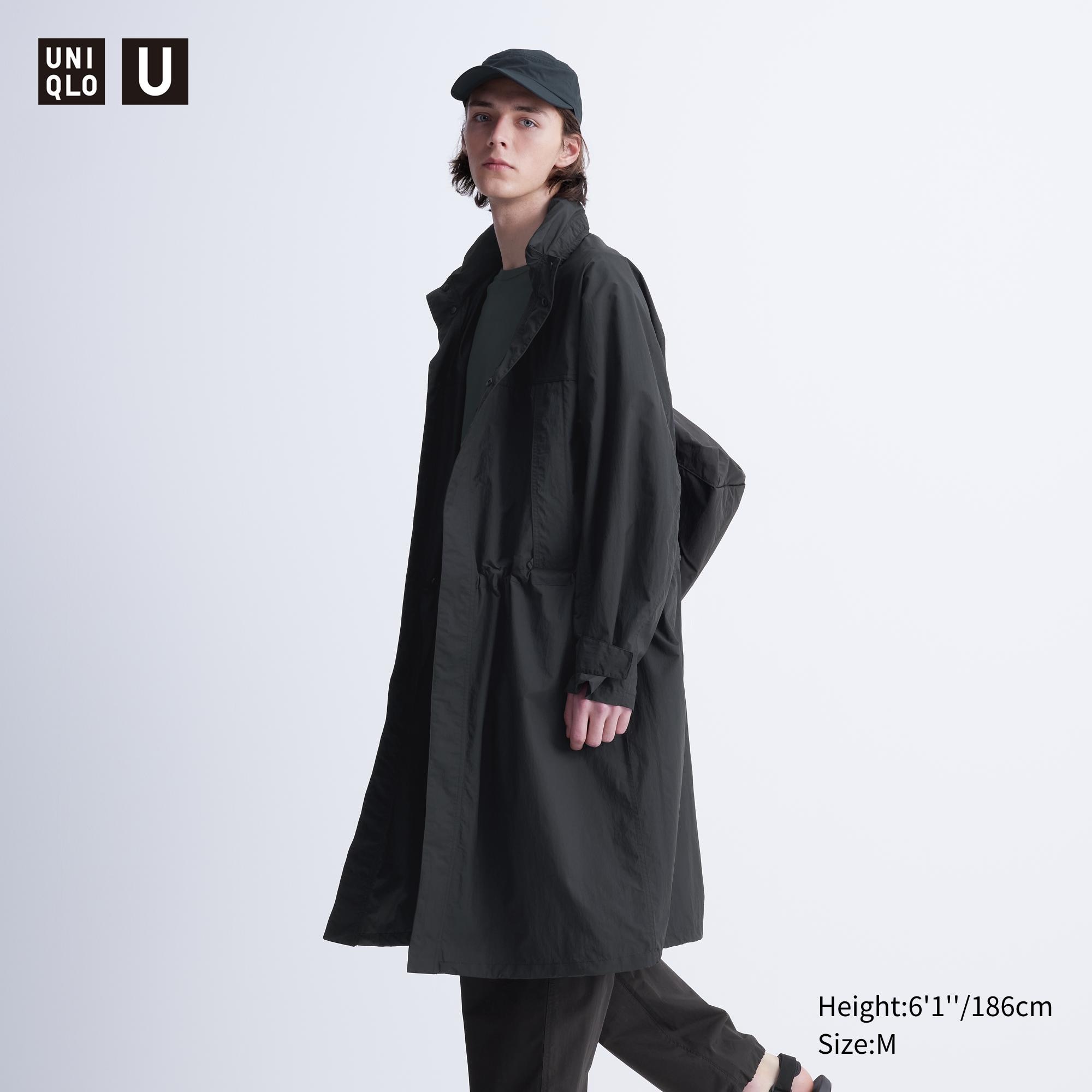 Легкое пальто UNIQLO, черный guttha легкое пальто