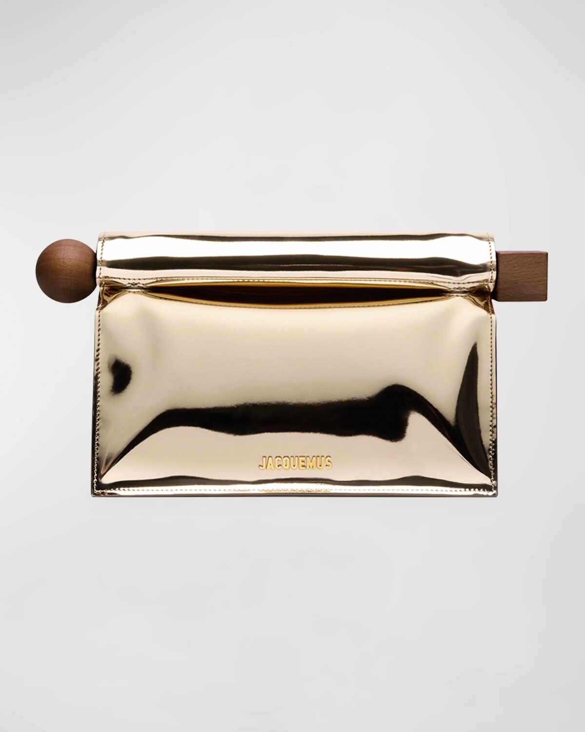 

Клатч La Pochette Rond металлик Jacquemus, золотой