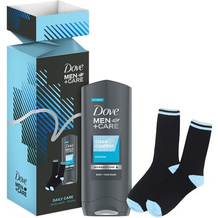 

Dove Men+Care Clean Comfort Ежедневный уход Гель для тела и носки Подарочный набор для мужчин