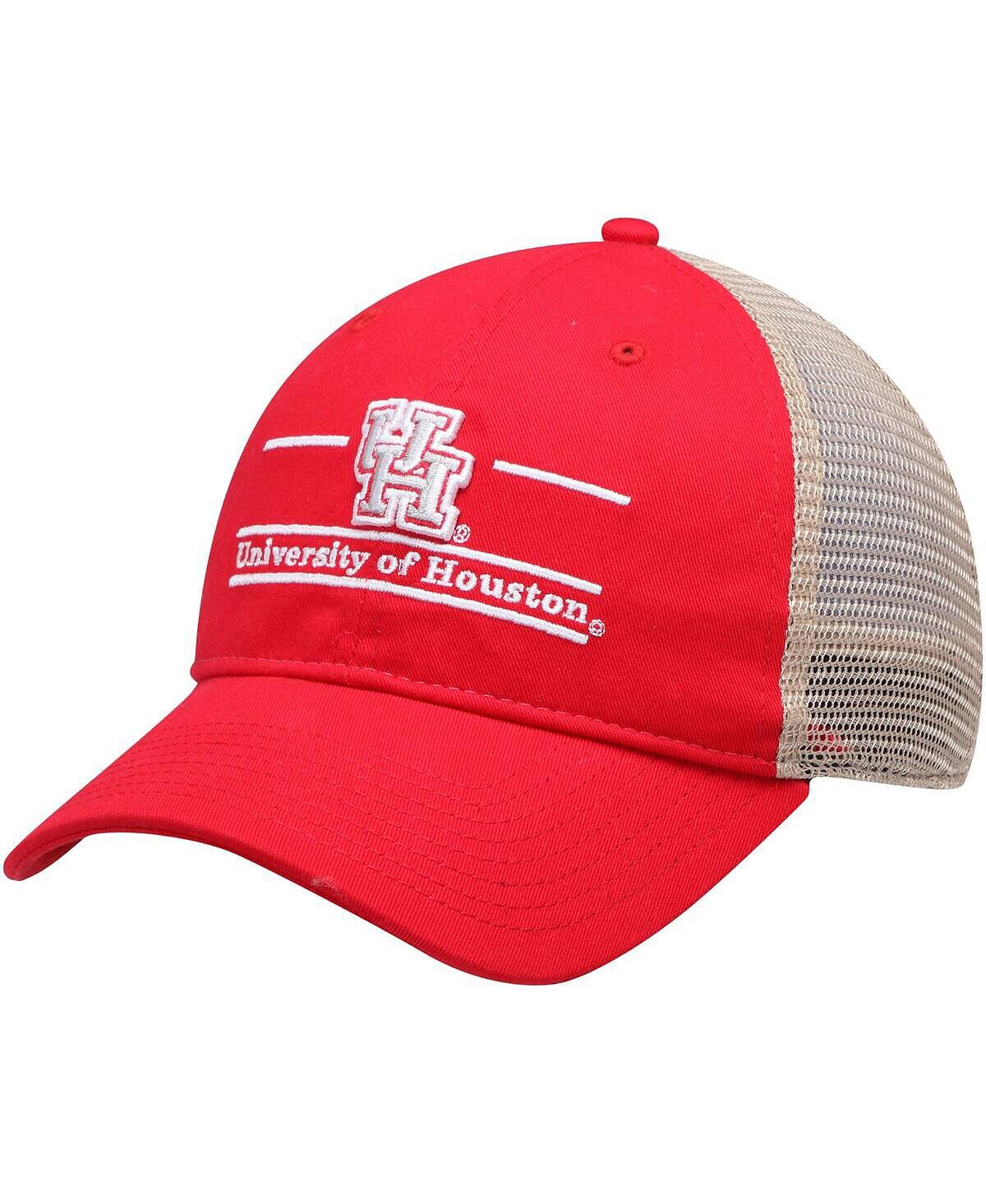 

Мужская регулируемая кепка The Red Houston Cougars Split Bar Trucker Game