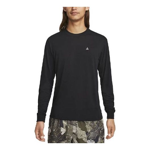 Футболка Nike ACG Long Sleeve Goat Rocks T-Shirt 'Black', черный