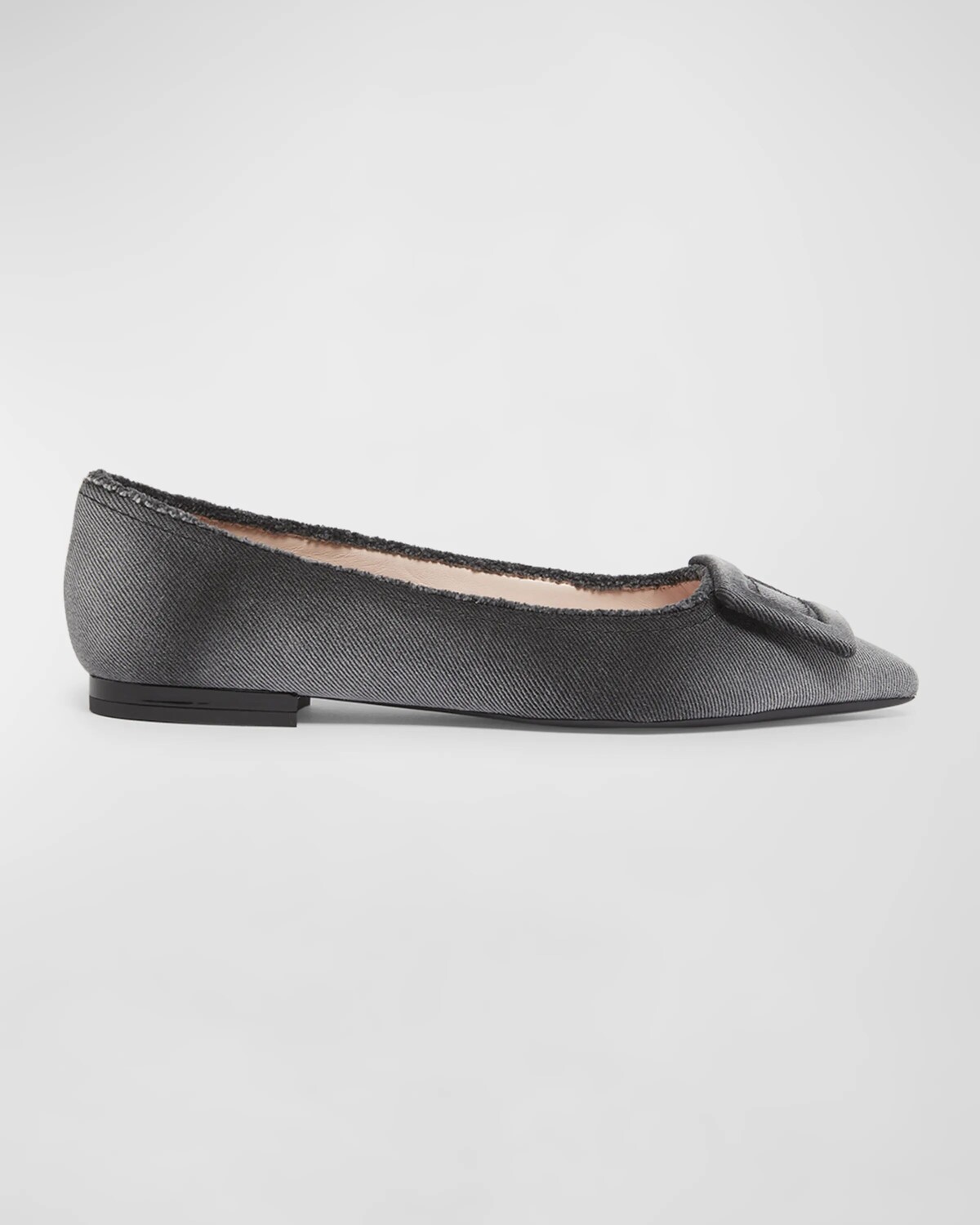 

Джинсовые балетки с пряжкой Gommettine Roger Vivier, цвет Nero