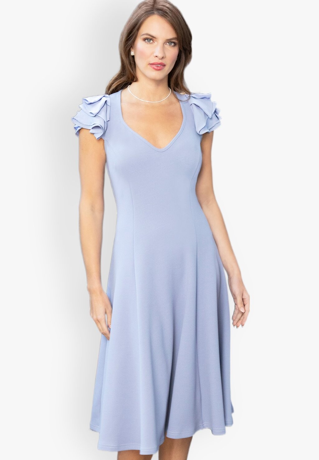 

Повседневное платье FRILL SLEEVE A-LINE HotSquash, фиолетовый