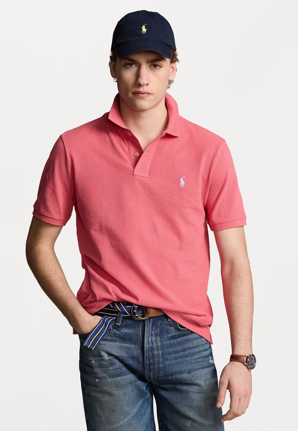 

Рубашка-поло SHORT SLEEVE Polo Ralph Lauren, цвет pale red