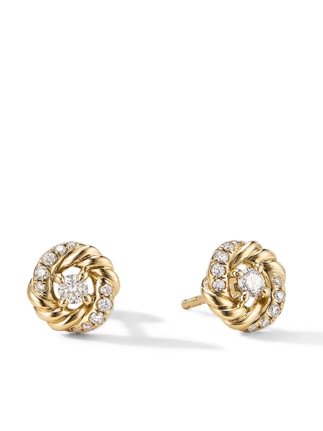 

Серьги Petite Infinity из желтого золота с бриллиантами David Yurman, золотой