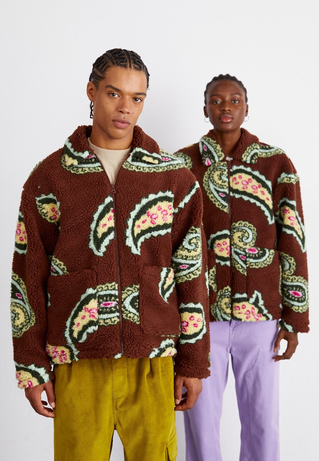 

Зимняя куртка ПЕЙСЛИ КУРТКА УНИСЕКС Obey Clothing, сепия/разноцветный
