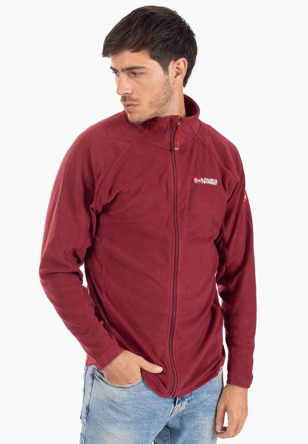 Флисовая куртка Geo Norway, цвет burgundy