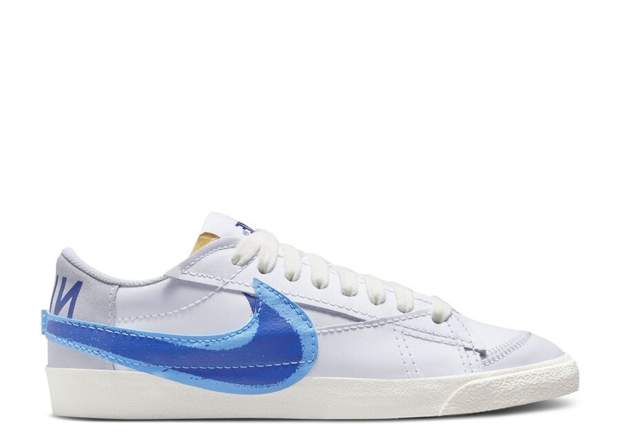 

Кроссовки Nike Blazer Low, цвет Double Swoosh White University Blue