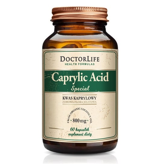 Doctor Life, Caprylic Acid Special, пищевая добавка с каприловой кислотой, 800 мг, 60 капсул Inna marka