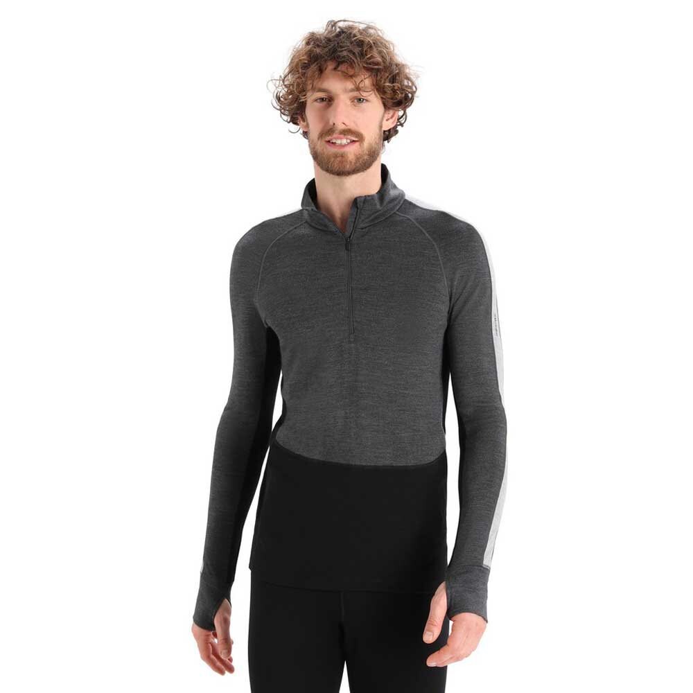 

Базовый слой с длинным рукавом Icebreaker Zone Knit 260 Half Zip, серый