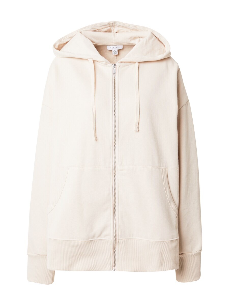 

Худи на молнии Topshop, цвет Natural White