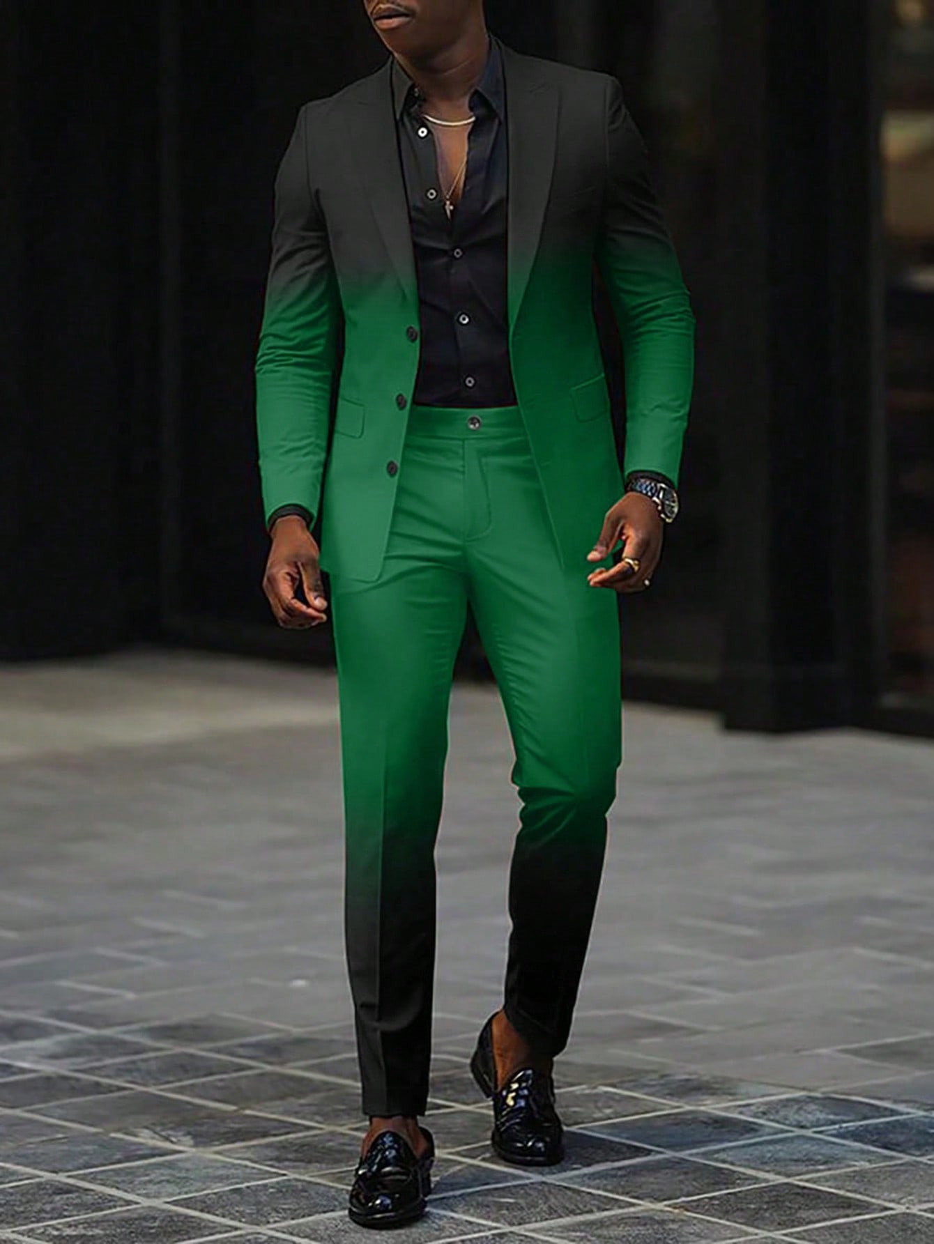Мужской пиджак и брюки с длинными рукавами Manfinity AFTRDRK градиентного цвета, многоцветный модный брендовый мужской костюм куртки весна осень новый мужской деловой повседневный костюм горячая распродажа однобортный приталенн