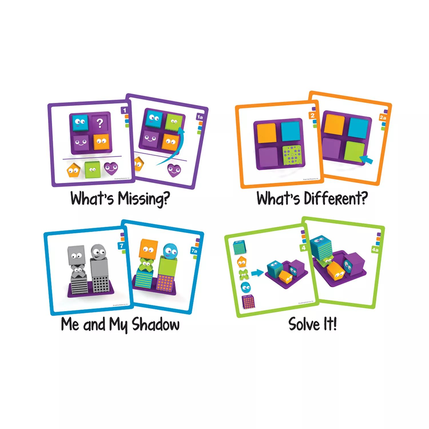 Ресурсы для обучения Mental Blox Jr. Early Logic Game Learning Resources learning resources цветное весло комплект 18 элементов learning resources