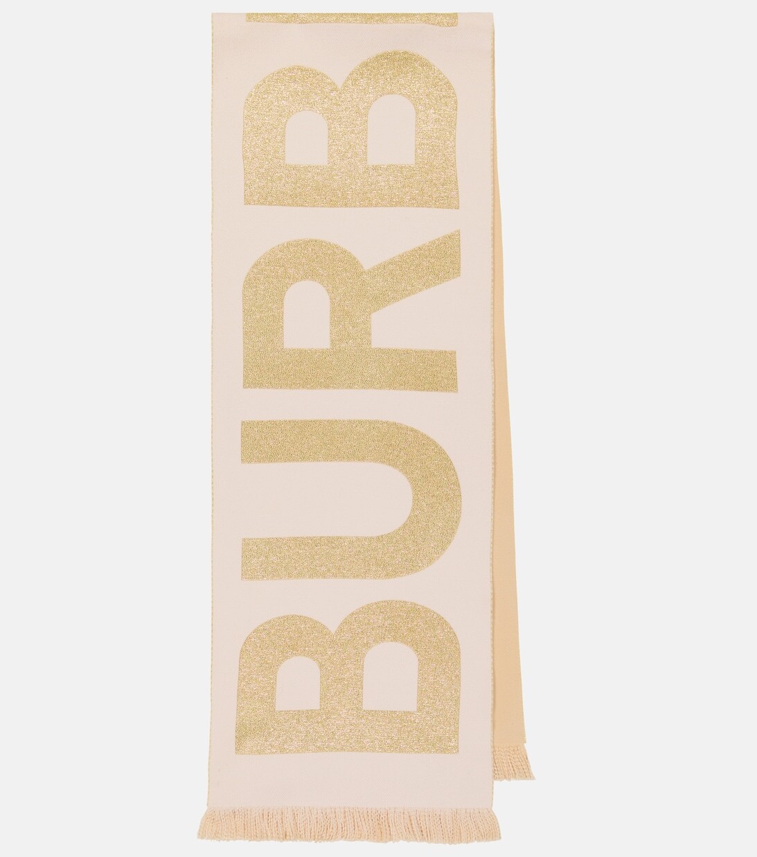 

Шарф из смесовой шерсти с логотипом Burberry, разноцветный