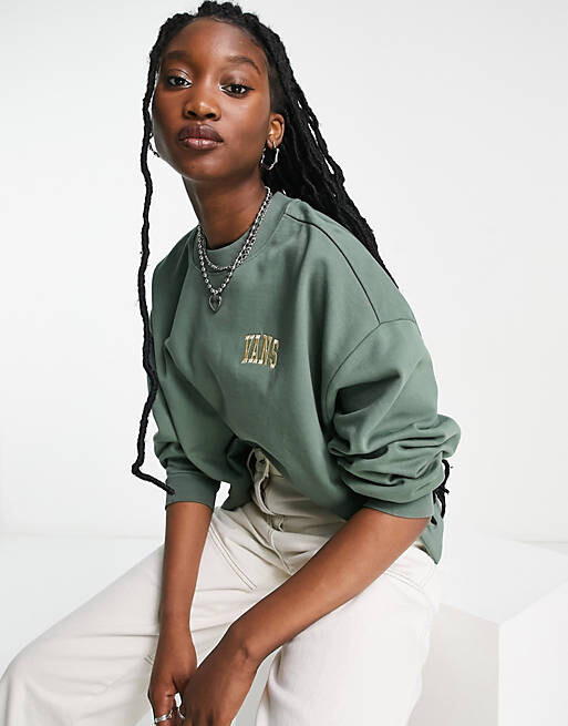 

Зеленый свитшот Vans Varsity эксклюзивно на ASOS
