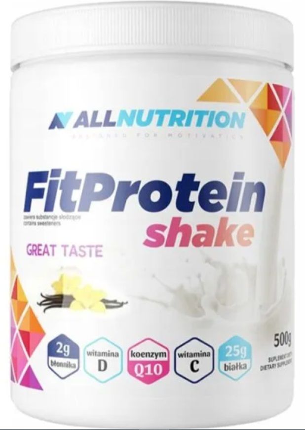 Allnutrition Fit Protein Shake Vanilla подготовка для женщин, 500 g vplab lean protein shake 750 г банан