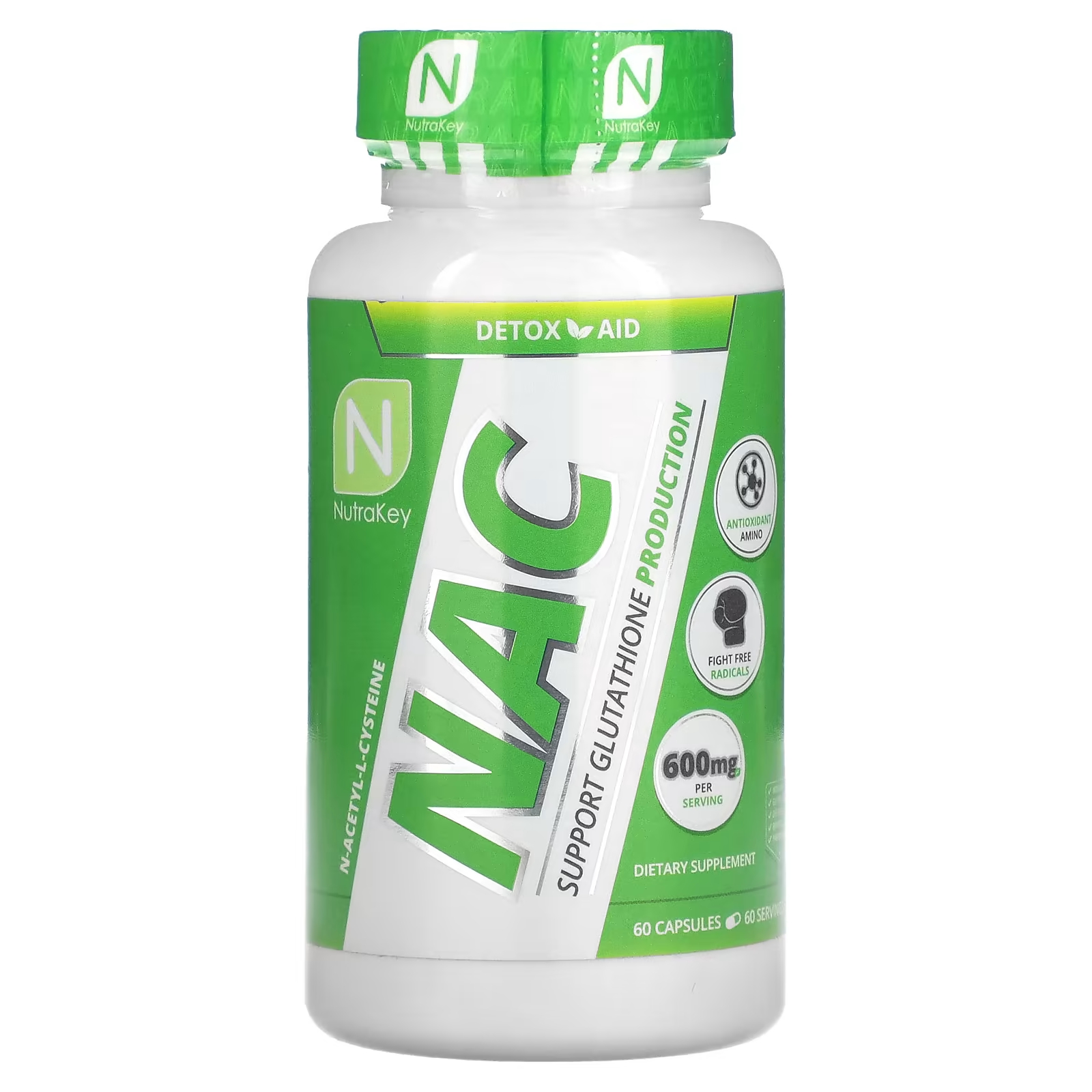 Пищевая добавка Nutrakey NAC, 60 капсул