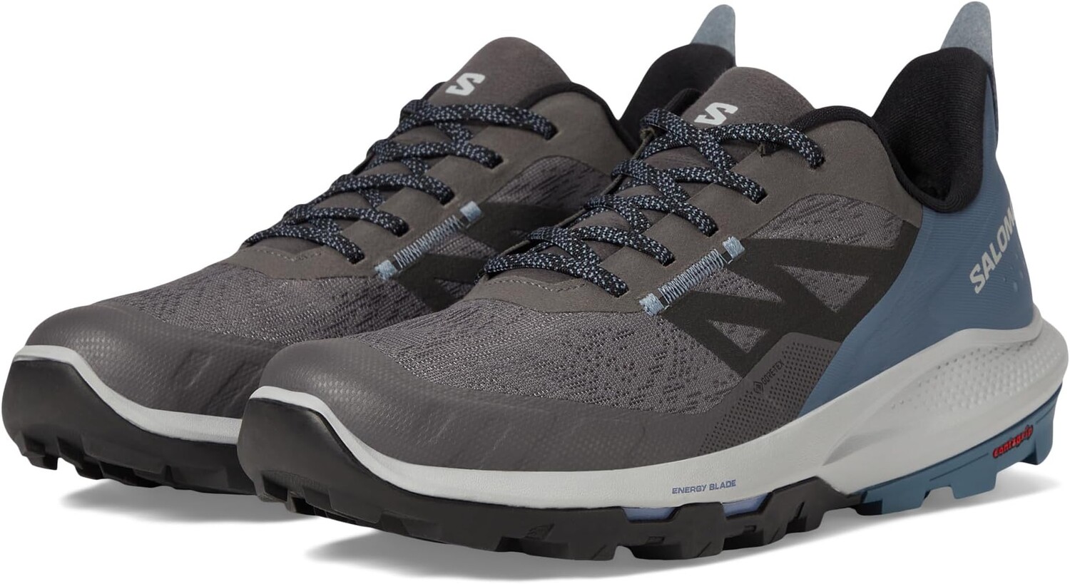

Походная обувь Outpulse GTX Salomon, цвет Magnet/Bering Sea/Black