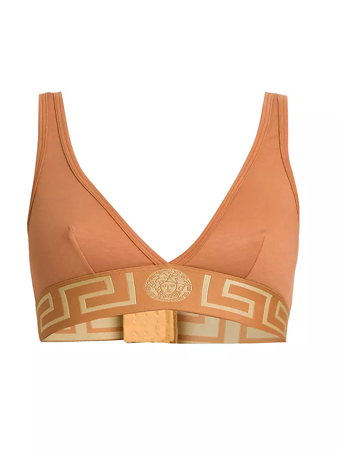 

Бралетт с каймой Greca Versace, карамель
