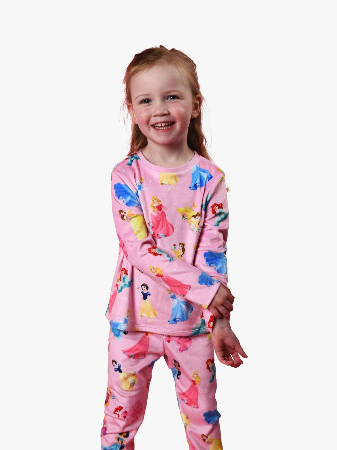 

Детская флисовая пижама Brand Threads Disney Princess, цвет фуксия