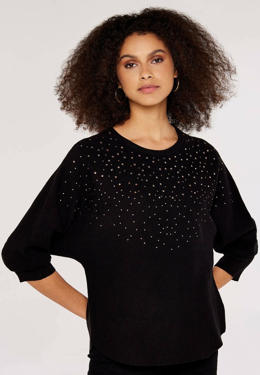 

Свитер Heatsealed Spray Batwing Apricot, черный