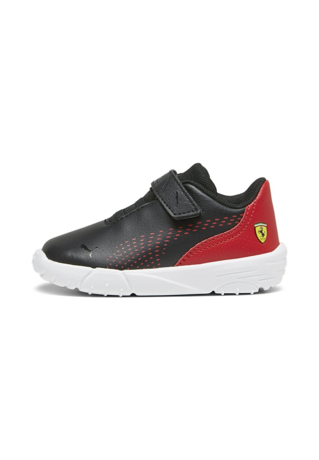 Обувь для первых шагов Scuderia Ferrari Drift Cat Decima Motor Puma, цвет black/rosso corsa/white низкие кроссовки scuderia ferrari drift cat decima puma цвет black rosso corsa black