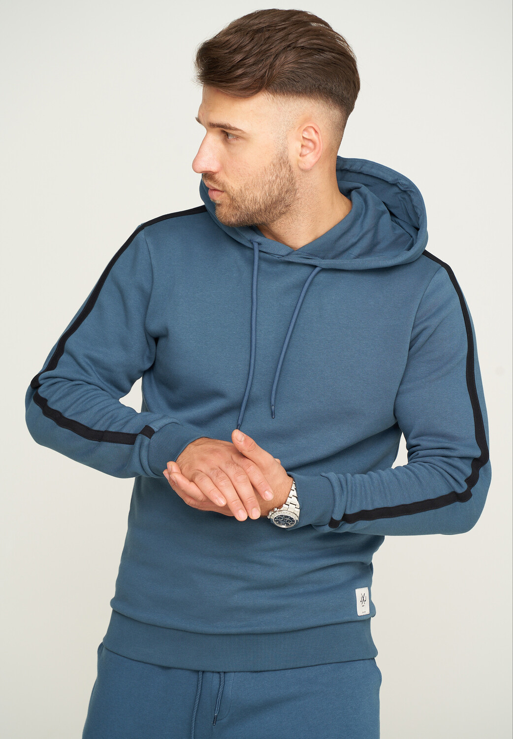 

Толстовка Jack & Jones Hoodie STRIPE INFINITY SWEAT HOOD, цвет Orion Blue