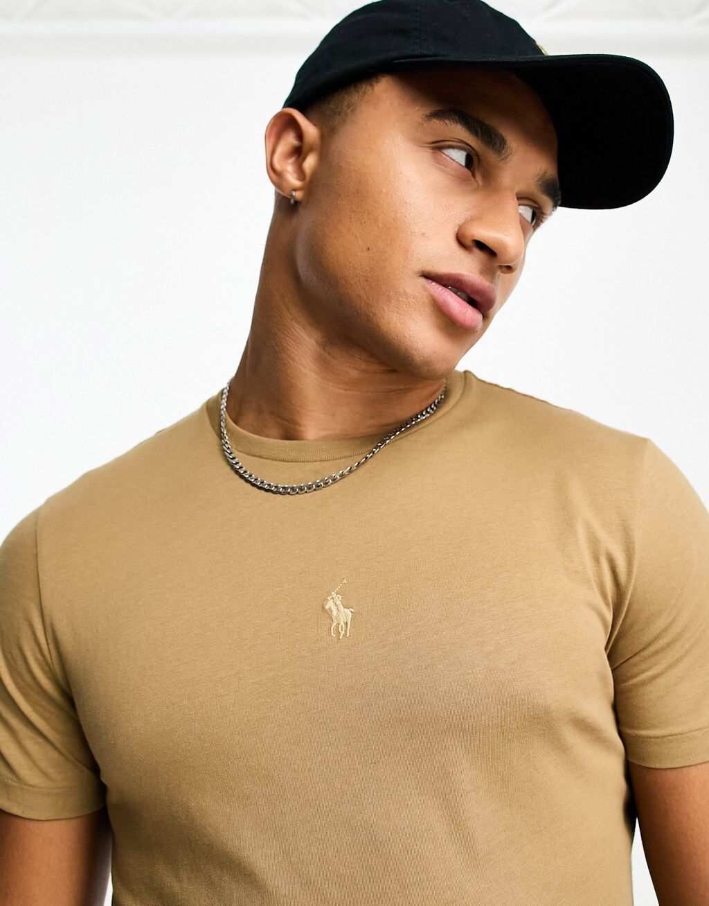 

Светло-коричневая футболка с логотипом Polo Ralph Lauren