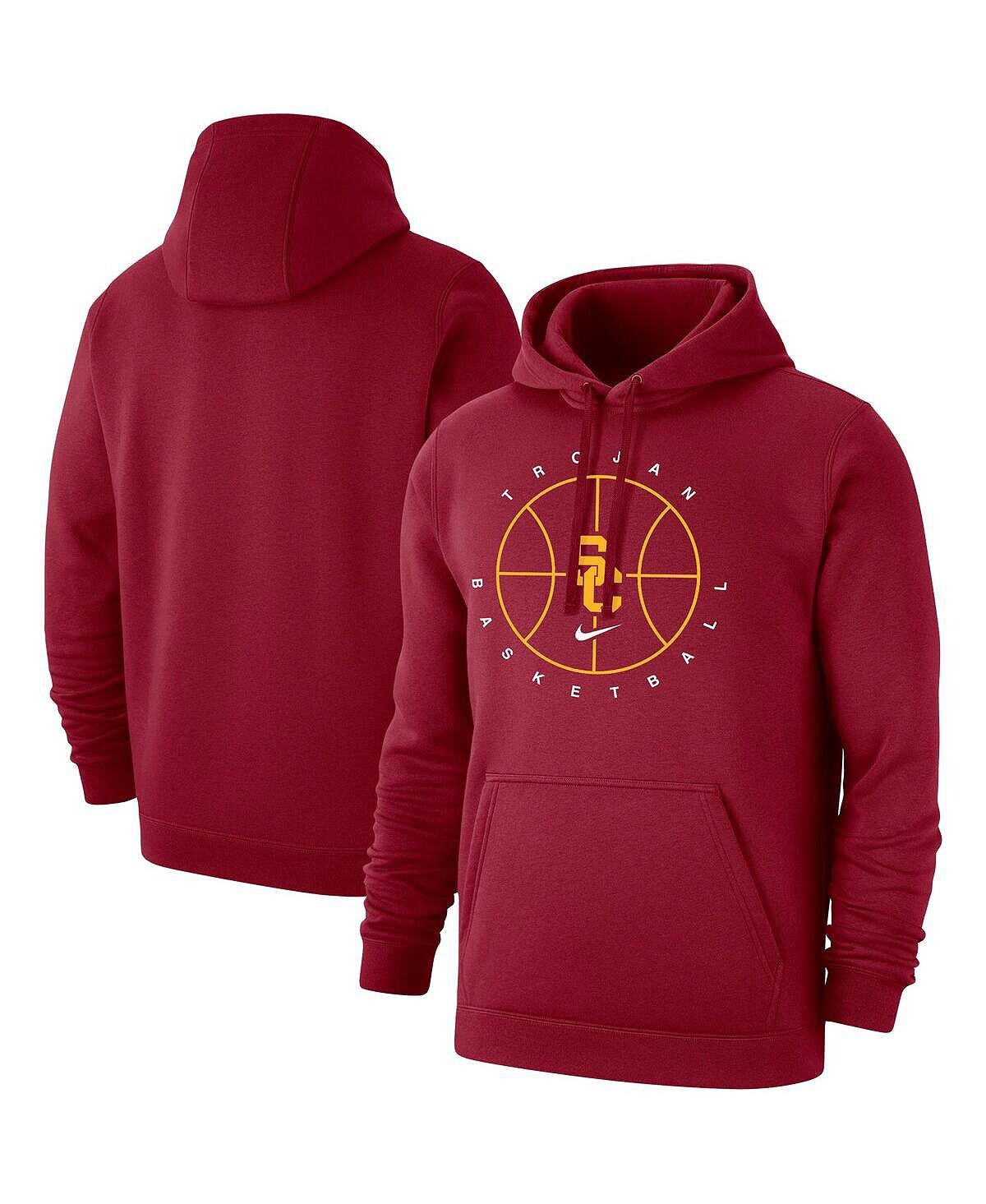 

Мужской флисовый пуловер с капюшоном Cardinal USC Trojans Basketball Icon Club Nike