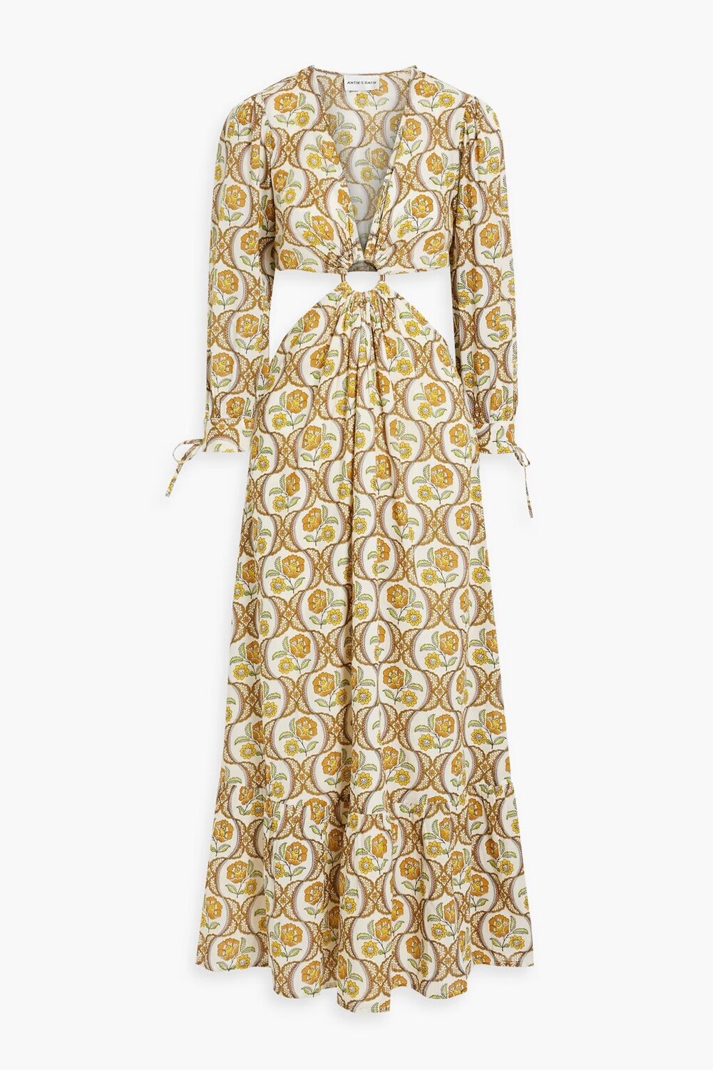 

Платье макси Tanissa с цветочным принтом и хлопковой вуалью Antik Batik, светло-коричневый