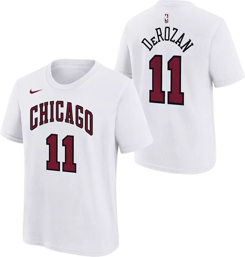 

Белая хлопковая футболка Nike Youth 2022-23 City Edition Chicago Bulls Demar Derozan #11
