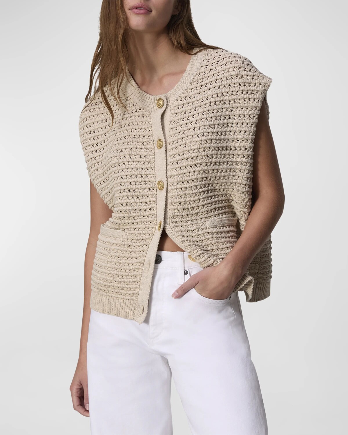 

Вязаный жилет Marlee Rag & Bone, цвет Turtledove