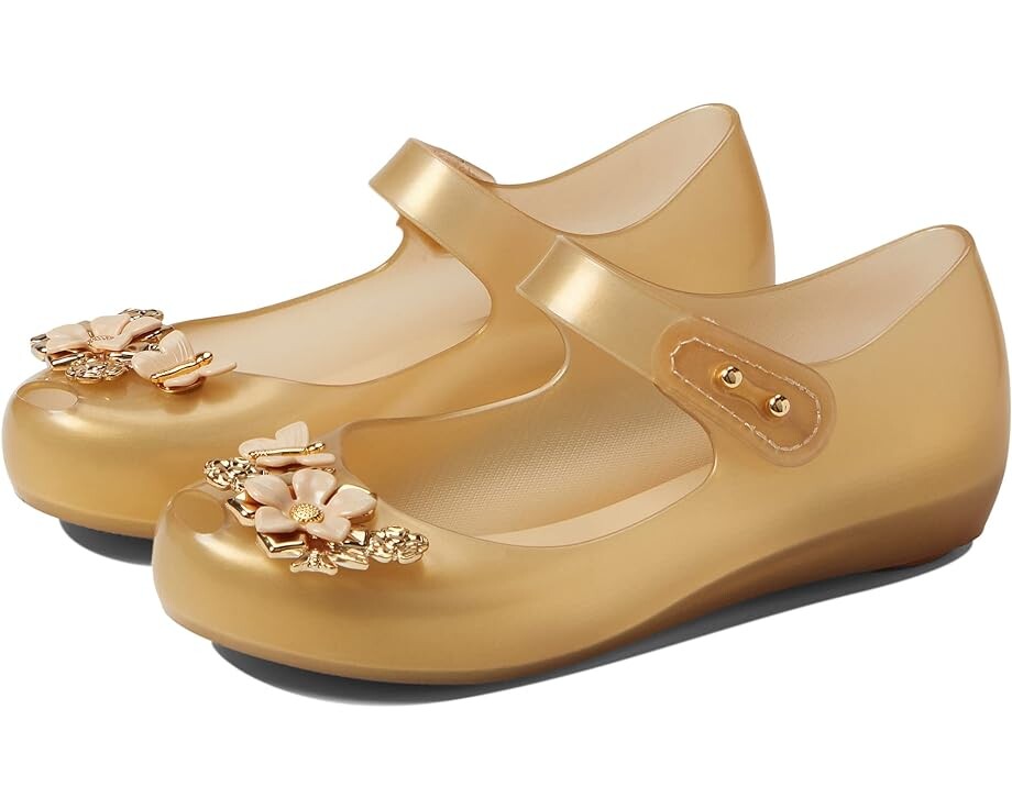 

Балетки Mini Melissa Ultra Chrome Flower BB, цвет Gold Pearl
