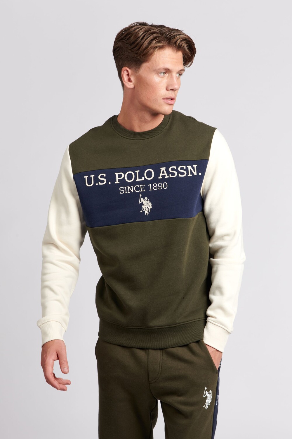 

Мужская спортивная толстовка BB Crew U.S. Polo Assn, зеленый