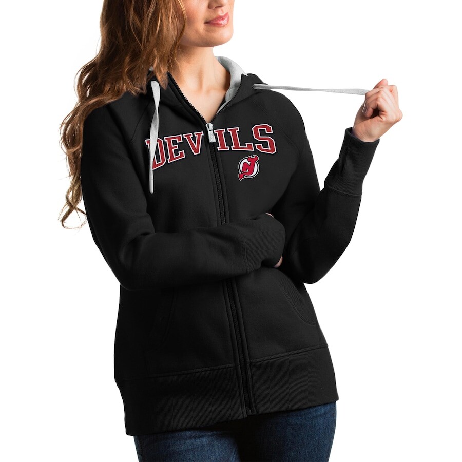 

Толстовка на молнии Antigua New Jersey Devils, черный