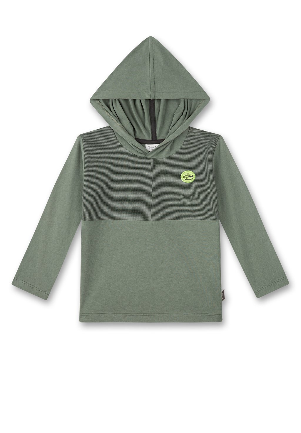 Толстовка LANGARMSHIRT MIT KAPUZE Sanetta Kidswear, цвет grün
