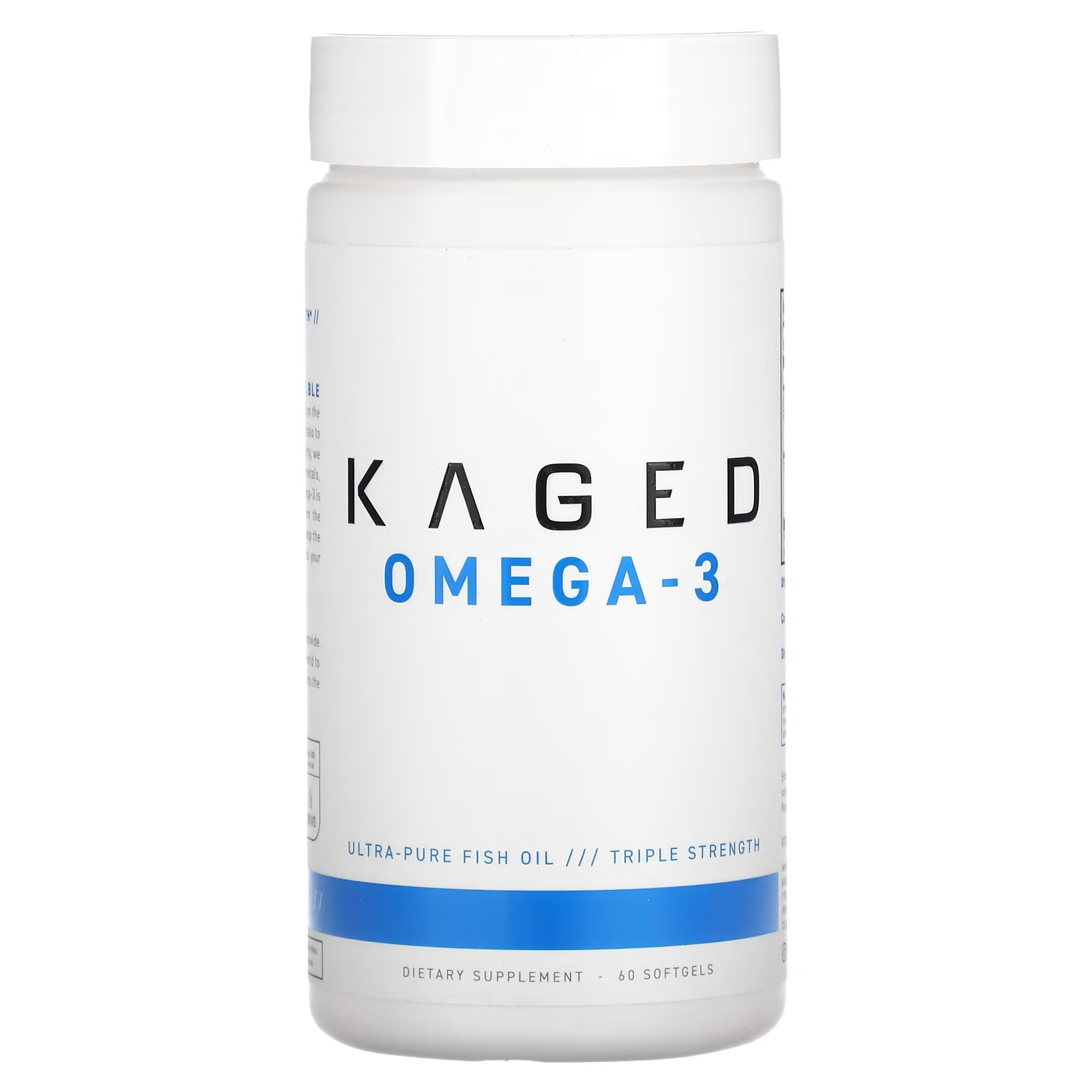 Омега-3 Kaged рыбий жир тройной силы, 60 мягких таблеток kaged омега 3 триглицериды и рыбий жир премиального качества 1500 мг 60 мягких таблеток