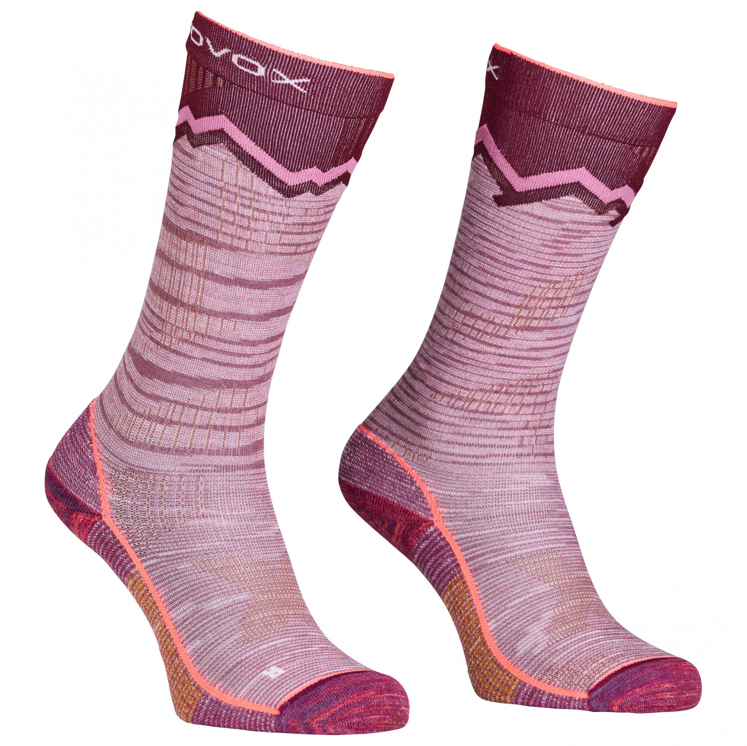 

Лыжные носки Ortovox Women's Tour Long Socks, цвет Mountain Rose
