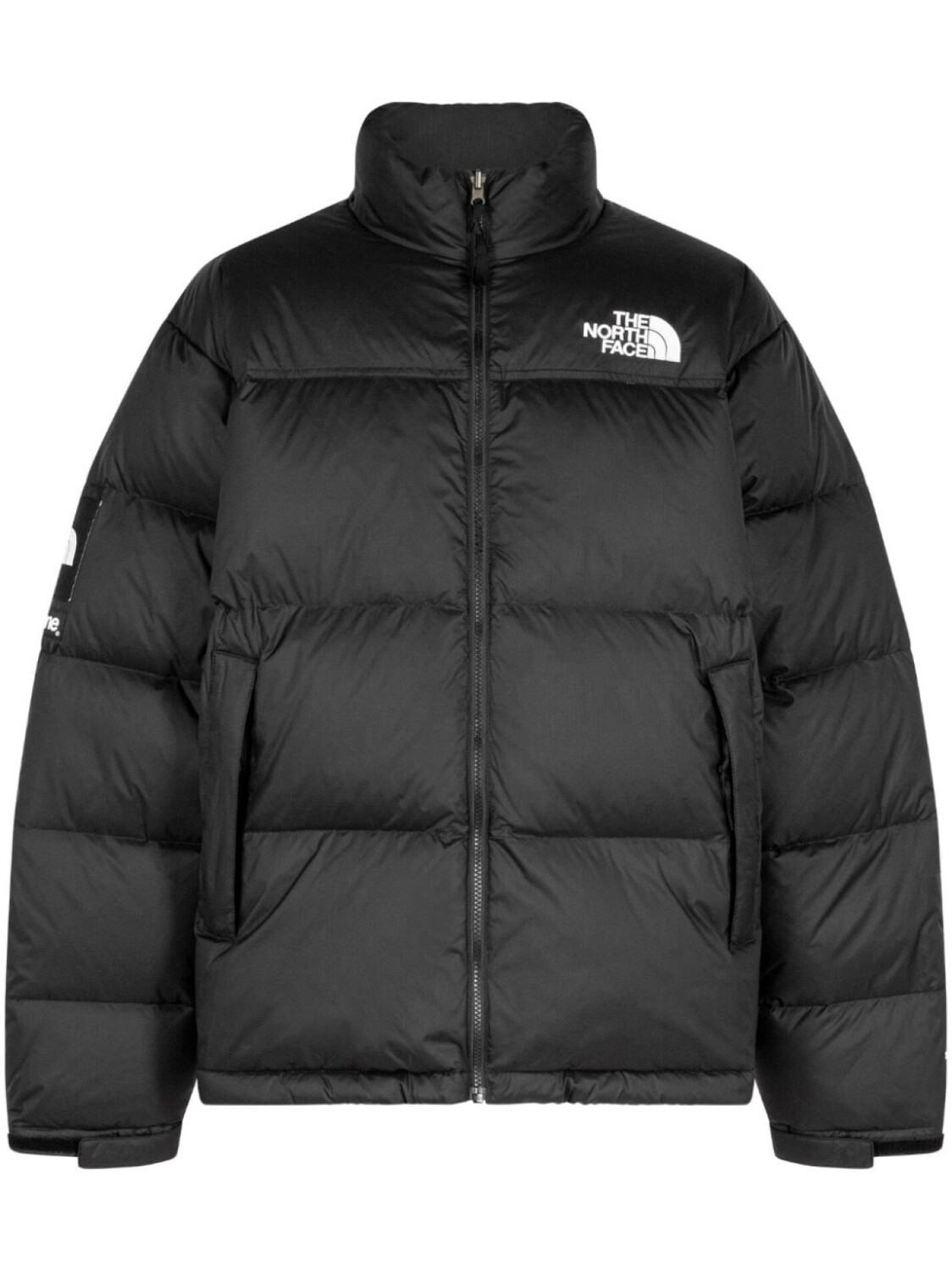 

Пуховик Nuptse с разрезом X The North Face Supreme, черный