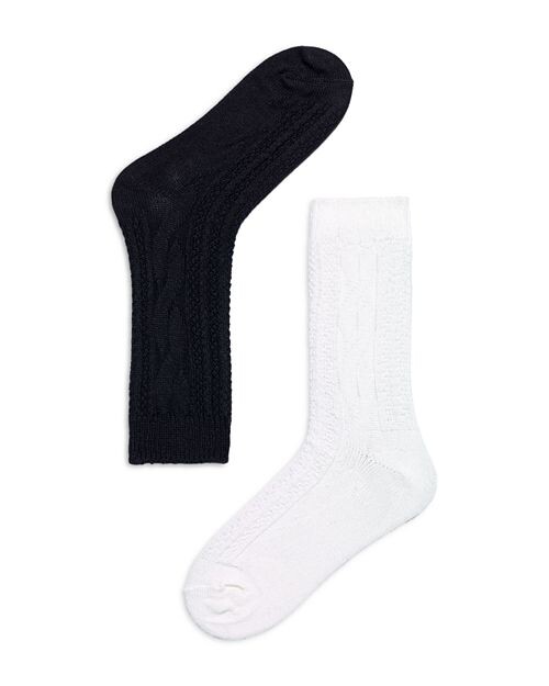 

Носки-ботинки в рубчик, упаковка из 2 шт. HUE, цвет Ivory/Cream