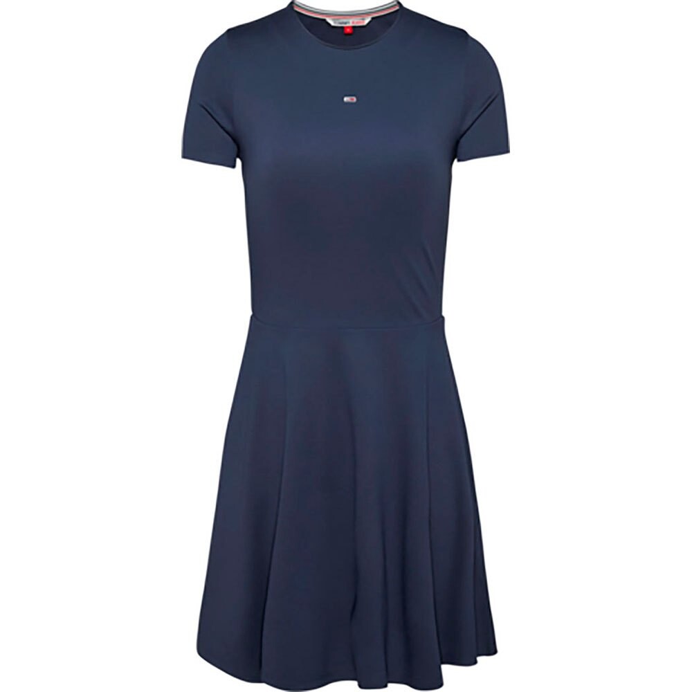 

Платье с коротким рукавом Tommy Jeans Essential Fit & Flare, синий