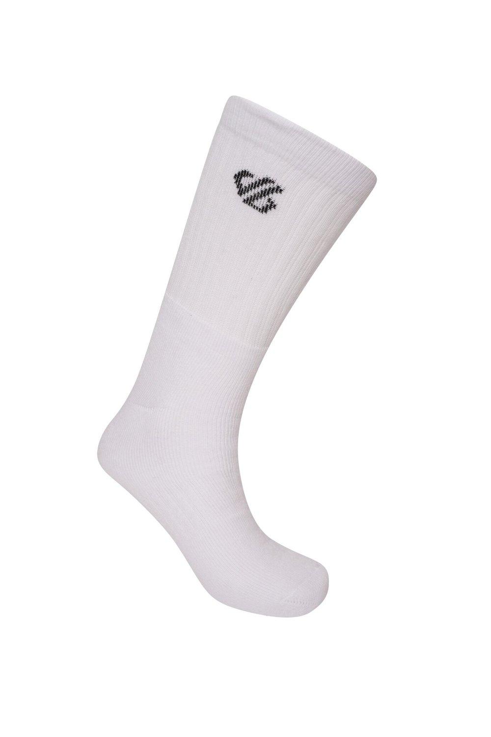 Комплект из 2 носков из хлопковой смеси Essentials до щиколотки Dare 2b, белый