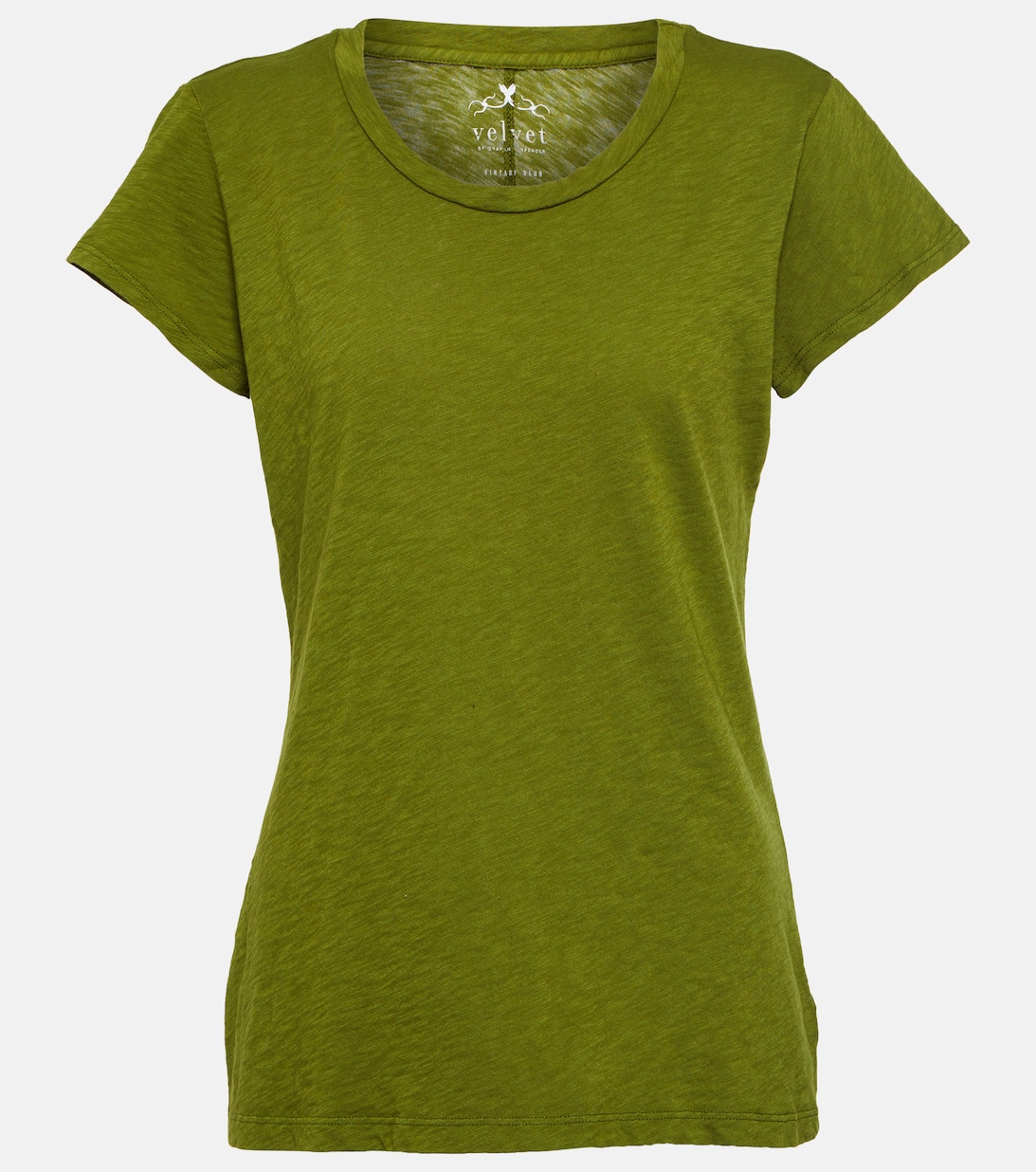 Хлопковая футболка Odelia VELVET, зеленый свитер odelia laurella зеленый