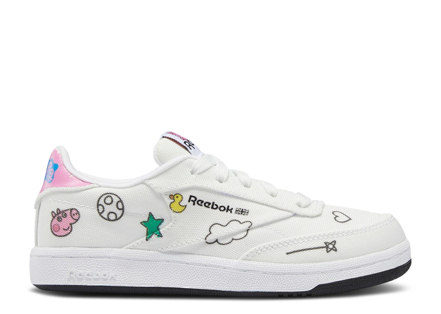 

Кроссовки Reebok Peppa Pig X Club C Slip-On 4 J 'Play Dreamy', белый