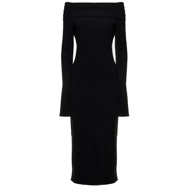 

Платье midi kaia dress in stretch jersey crepe with Andamane, черный
